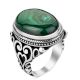 Bohemian Bezel Set 925 Sterling Silver Ring